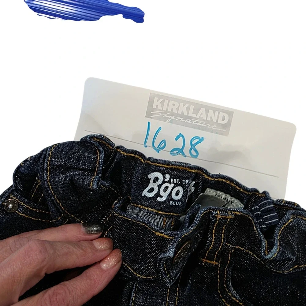 Osh Kosh B'gosh Skinny Jeans Toddlers Blue 2T Denim Dark Wash Elastic‎ Waist